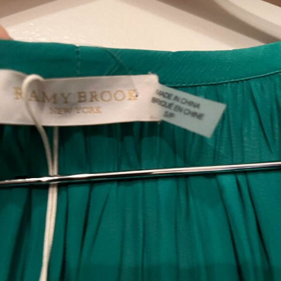 ✨ Ramy Brook Paris Dress – NWT Green‎ Drop Waist Dress (Size Small) – Style 4783 - Picture 7 of 10